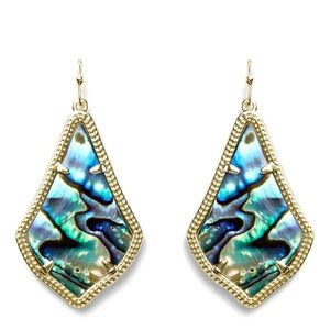 Kendra Scott Alex Drop Earring in gold and Abalone